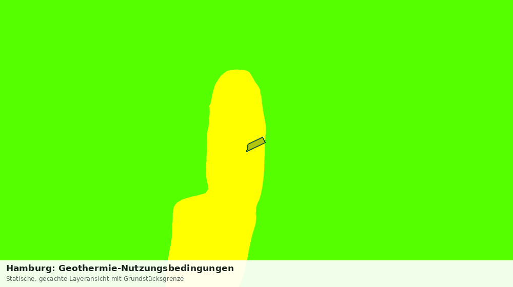 Statische Kartenansicht: Hamburg: Geothermie-Nutzungsbedingungen