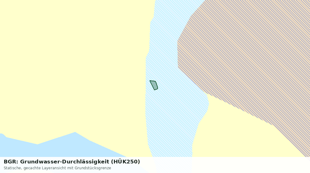 Statische Kartenansicht: BGR: Grundwasser-Durchlässigkeit (HÜK250)