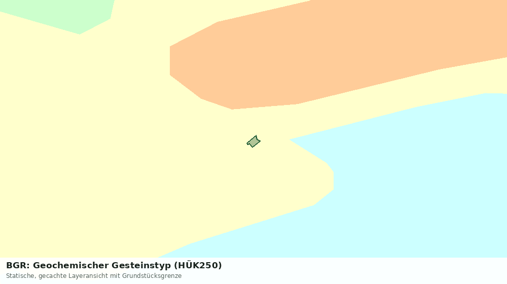 Statische Kartenansicht: BGR: Geochemischer Gesteinstyp (HÜK250)