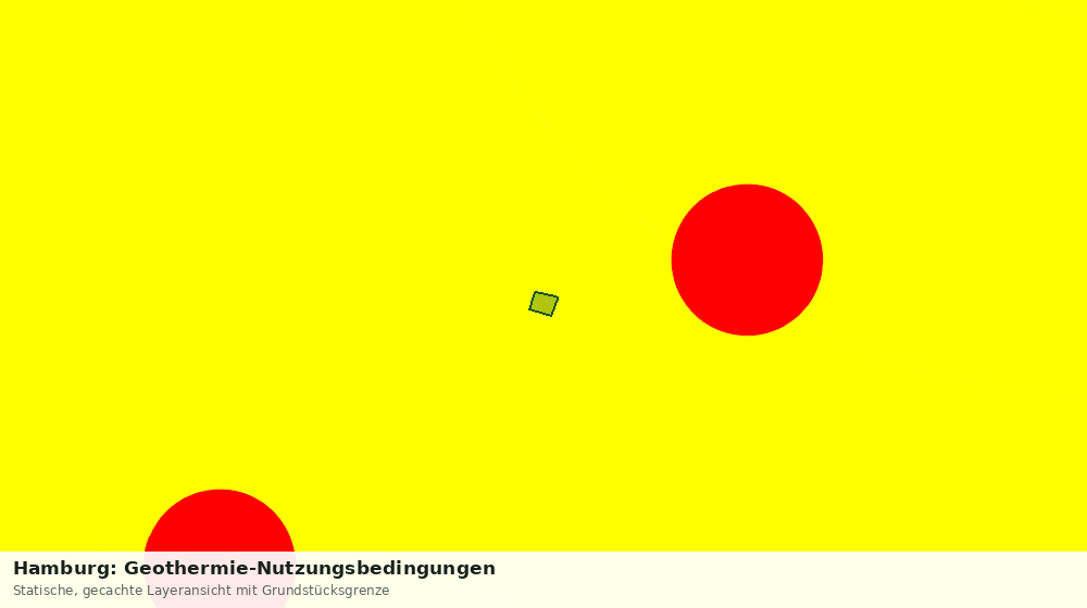 Statische Kartenansicht: Hamburg: Geothermie-Nutzungsbedingungen