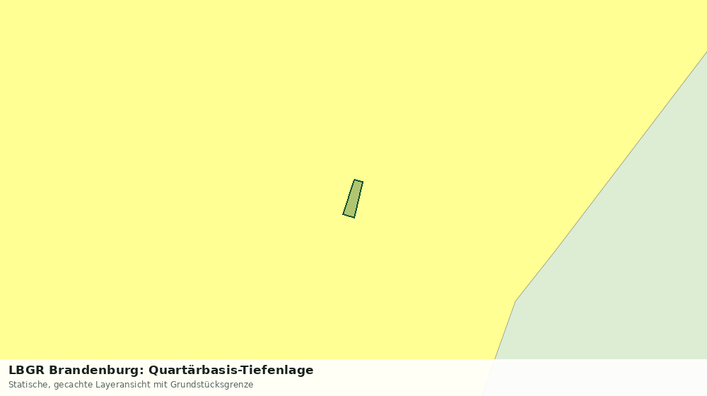 Statische Kartenansicht: LBGR Brandenburg: Quartärbasis-Tiefenlage