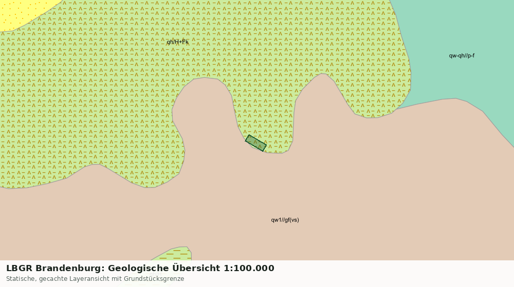 Statische Kartenansicht: LBGR Brandenburg: Geologische Übersicht 1:100.000