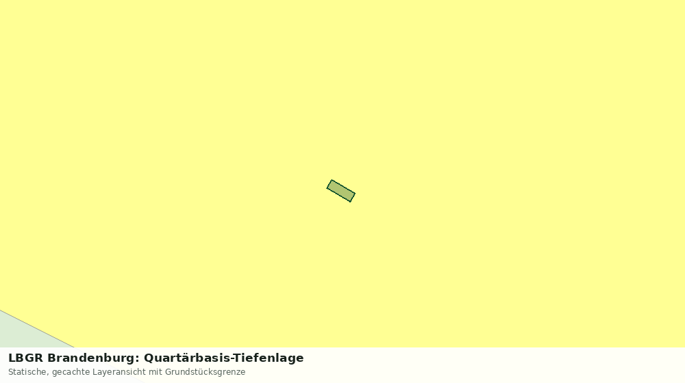 Statische Kartenansicht: LBGR Brandenburg: Quartärbasis-Tiefenlage