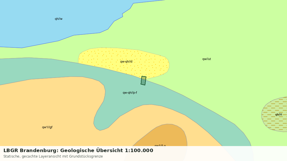 Statische Kartenansicht: LBGR Brandenburg: Geologische Übersicht 1:100.000