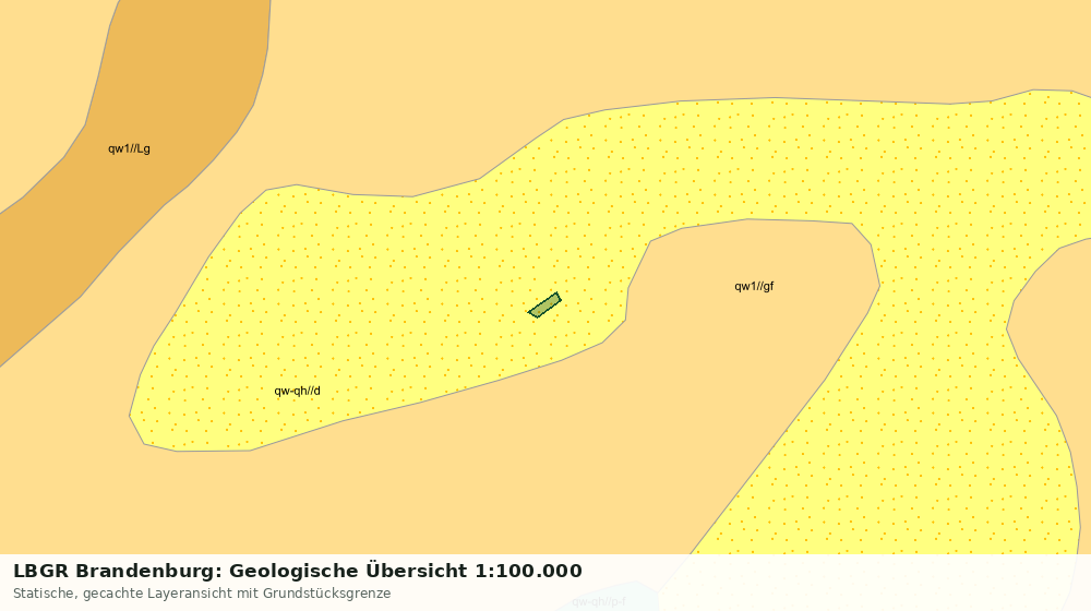 Statische Kartenansicht: LBGR Brandenburg: Geologische Übersicht 1:100.000