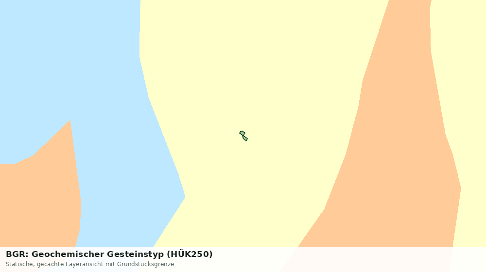 Statische Kartenansicht: BGR: Geochemischer Gesteinstyp (HÜK250)