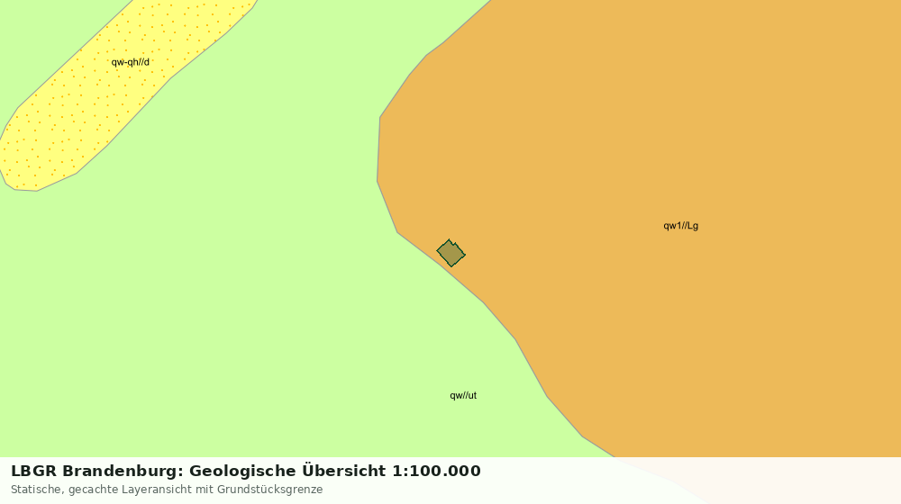 Statische Kartenansicht: LBGR Brandenburg: Geologische Übersicht 1:100.000