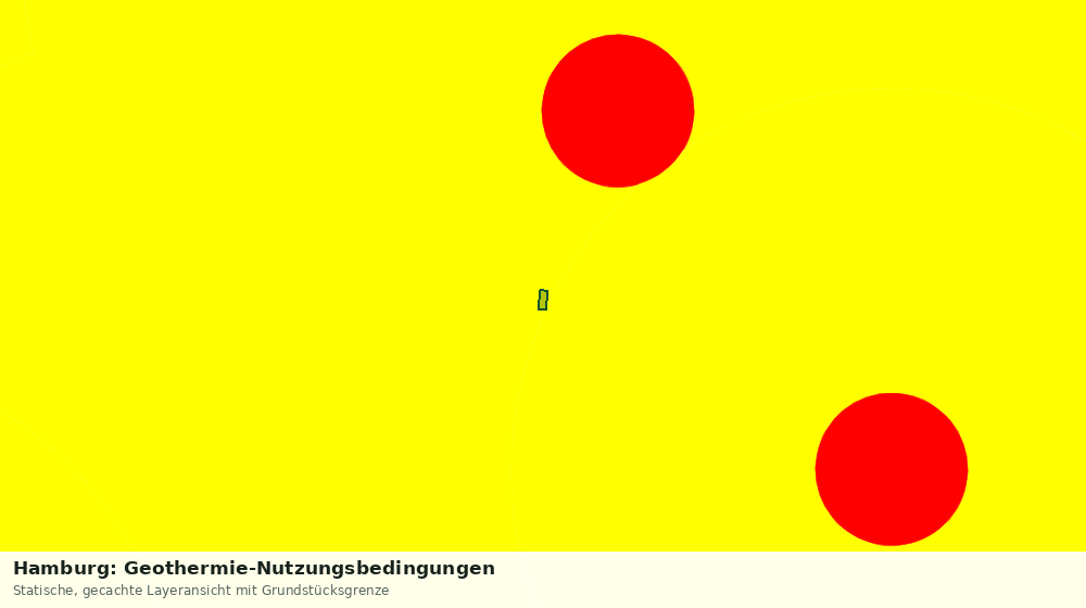 Statische Kartenansicht: Hamburg: Geothermie-Nutzungsbedingungen
