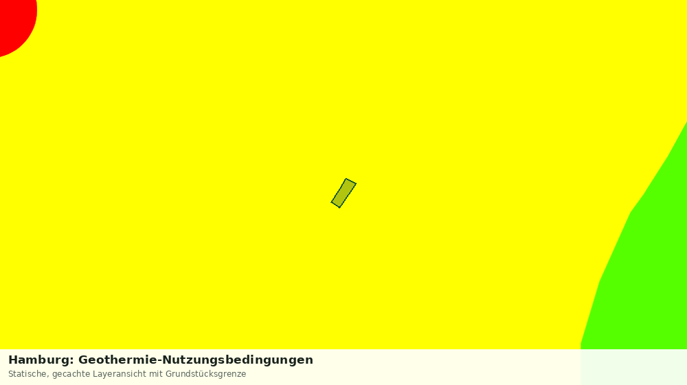 Statische Kartenansicht: Hamburg: Geothermie-Nutzungsbedingungen