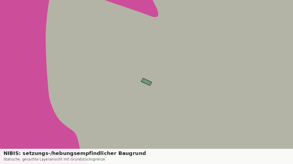 Statische Kartenansicht: NIBIS: setzungs-/hebungsempfindlicher Baugrund