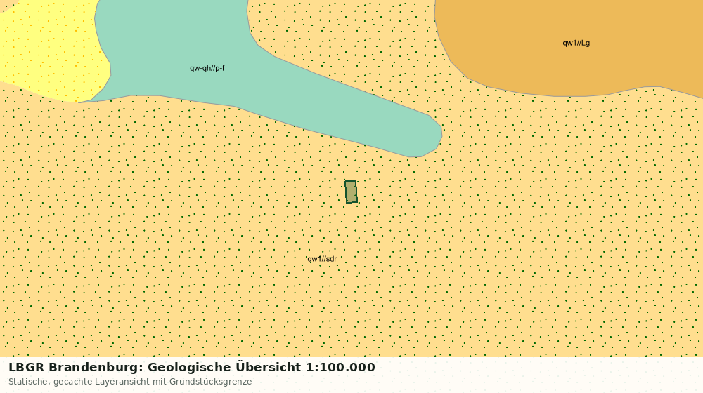Statische Kartenansicht: LBGR Brandenburg: Geologische Übersicht 1:100.000