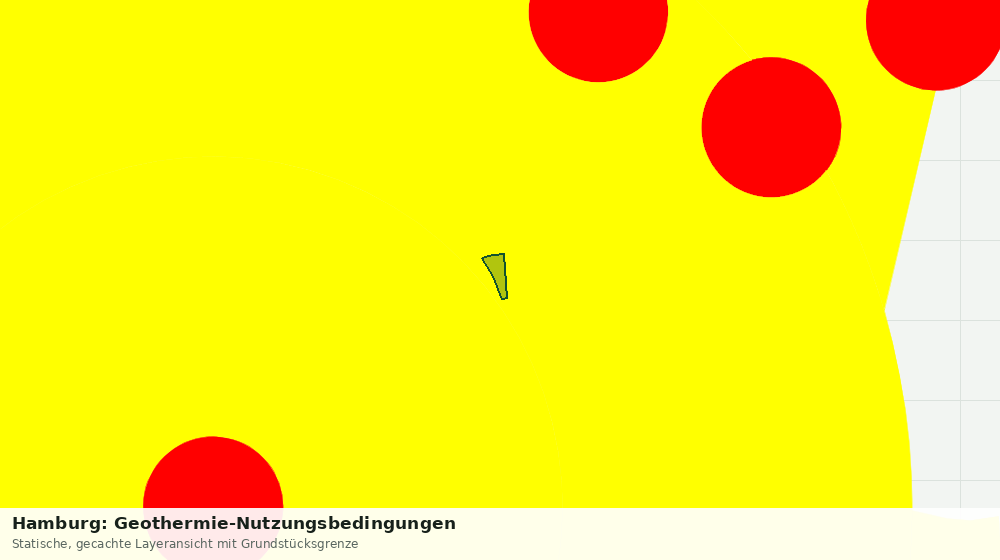 Statische Kartenansicht: Hamburg: Geothermie-Nutzungsbedingungen