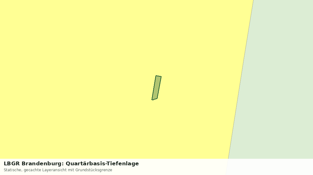 Statische Kartenansicht: LBGR Brandenburg: Quartärbasis-Tiefenlage