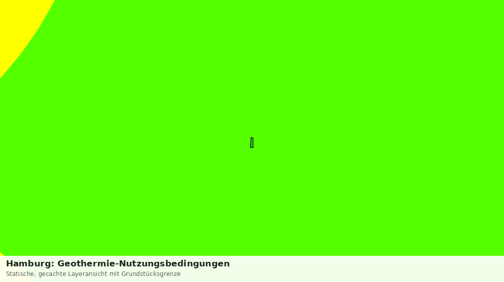 Statische Kartenansicht: Hamburg: Geothermie-Nutzungsbedingungen