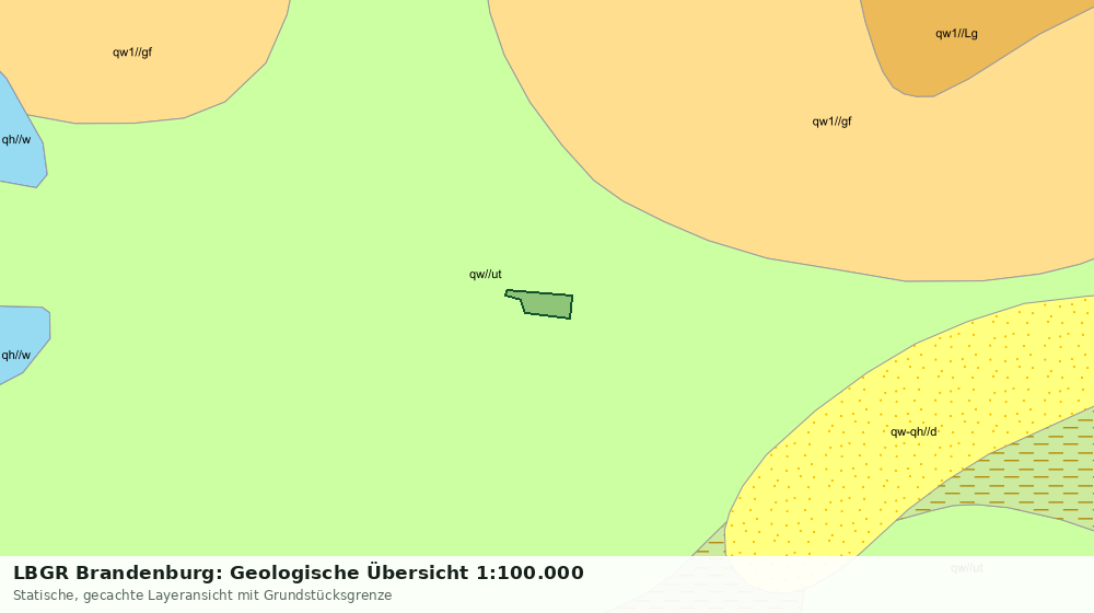 Statische Kartenansicht: LBGR Brandenburg: Geologische Übersicht 1:100.000
