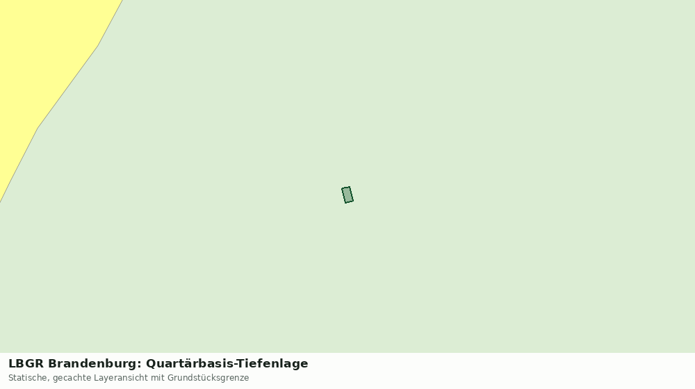 Statische Kartenansicht: LBGR Brandenburg: Quartärbasis-Tiefenlage