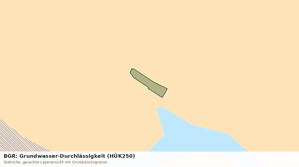 Statische Kartenansicht: BGR: Grundwasser-Durchlässigkeit (HÜK250)
