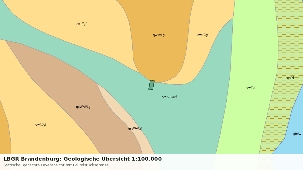 Statische Kartenansicht: LBGR Brandenburg: Geologische Übersicht 1:100.000