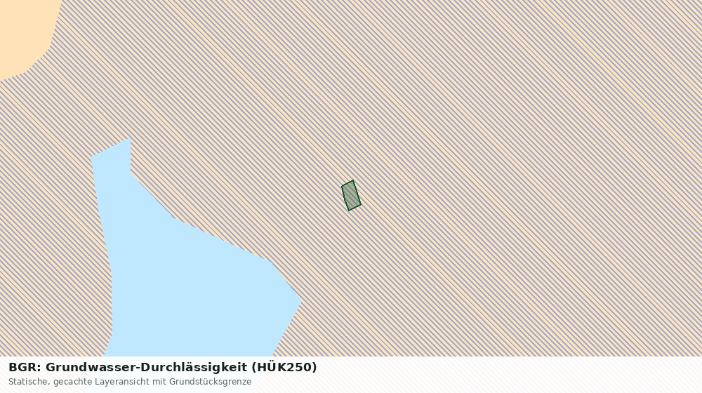 Statische Kartenansicht: BGR: Grundwasser-Durchlässigkeit (HÜK250)