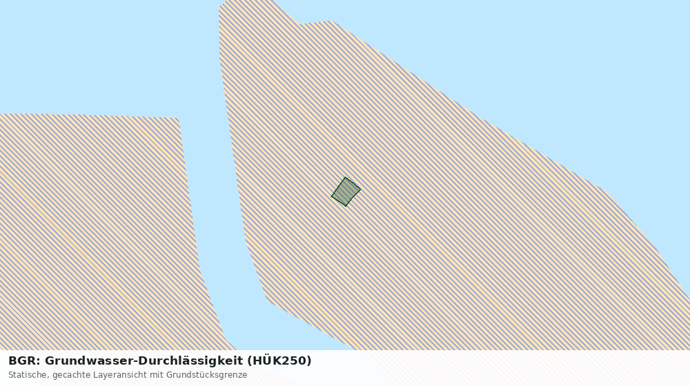 Statische Kartenansicht: BGR: Grundwasser-Durchlässigkeit (HÜK250)