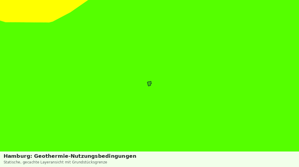 Statische Kartenansicht: Hamburg: Geothermie-Nutzungsbedingungen