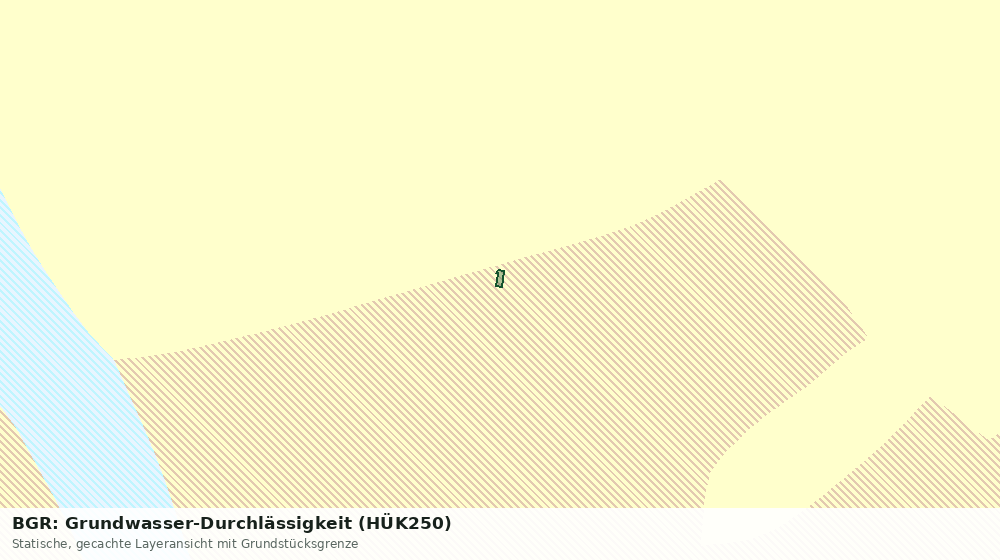 Statische Kartenansicht: BGR: Grundwasser-Durchlässigkeit (HÜK250)