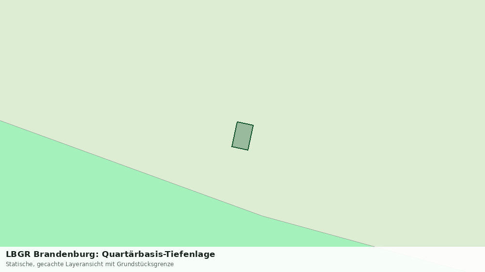 Statische Kartenansicht: LBGR Brandenburg: Quartärbasis-Tiefenlage