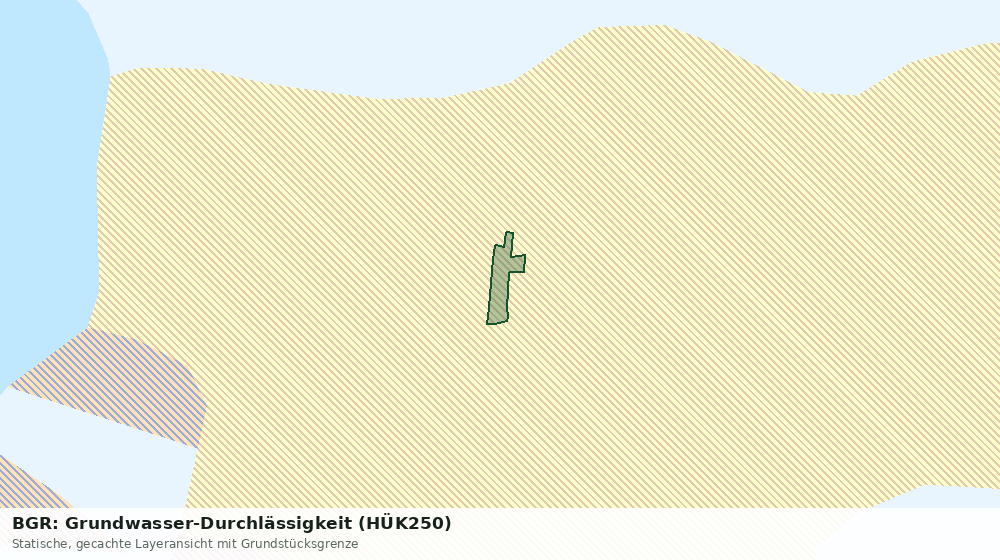 Statische Kartenansicht: BGR: Grundwasser-Durchlässigkeit (HÜK250)