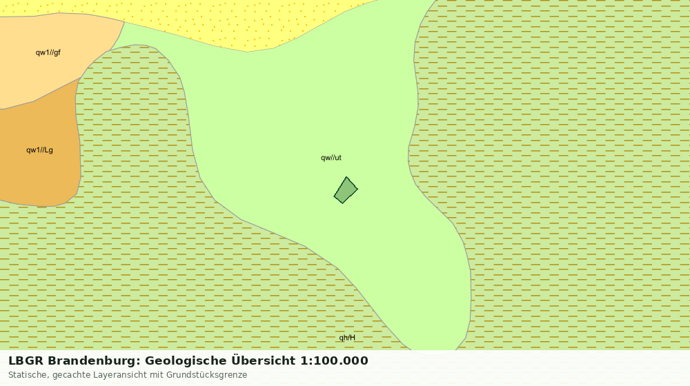 Statische Kartenansicht: LBGR Brandenburg: Geologische Übersicht 1:100.000