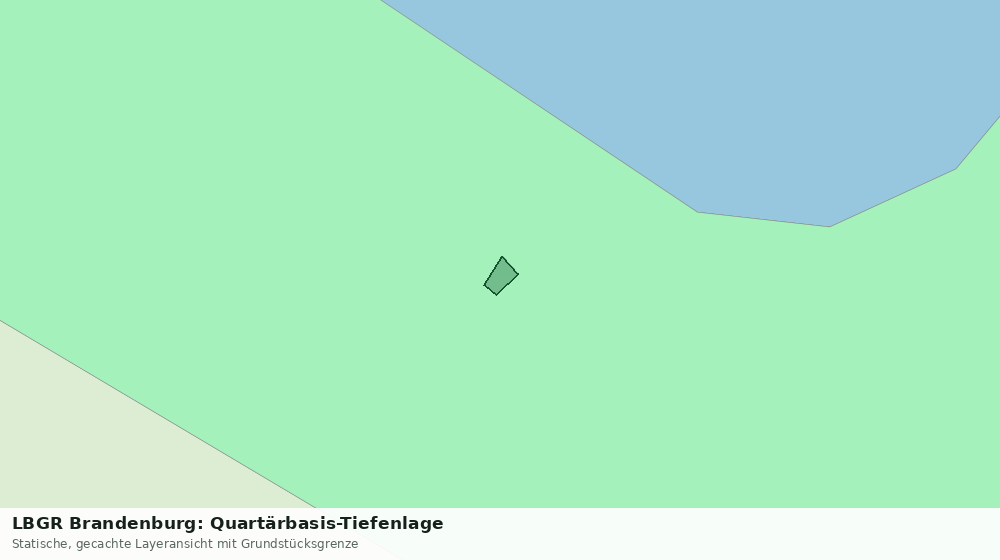 Statische Kartenansicht: LBGR Brandenburg: Quartärbasis-Tiefenlage
