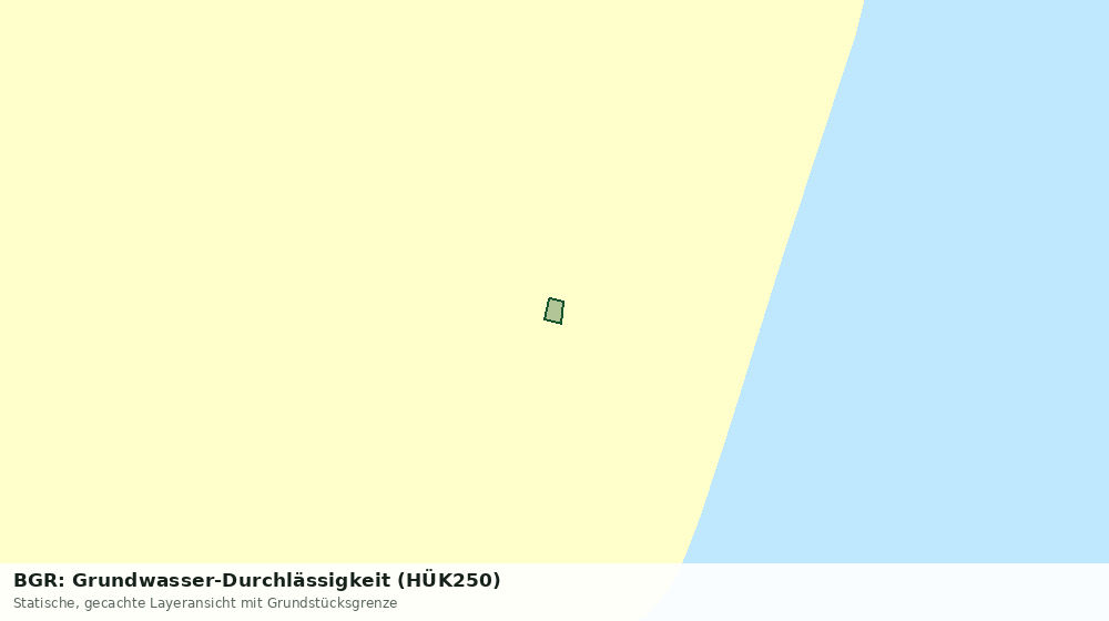 Statische Kartenansicht: BGR: Grundwasser-Durchlässigkeit (HÜK250)