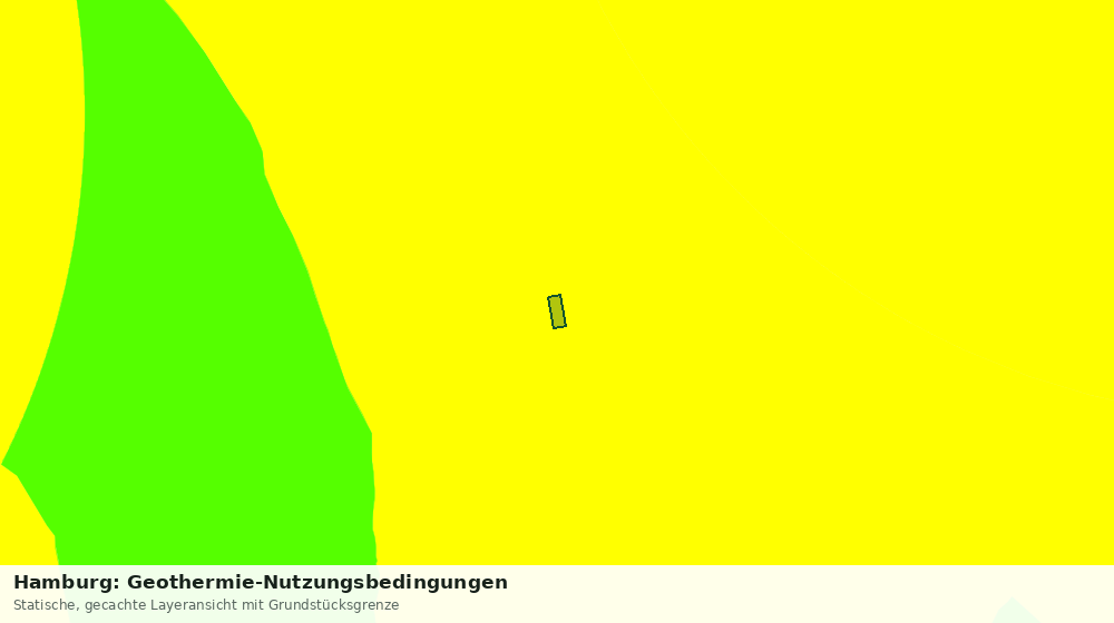Statische Kartenansicht: Hamburg: Geothermie-Nutzungsbedingungen
