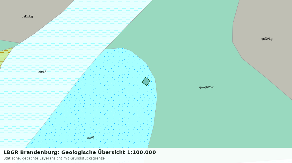 Statische Kartenansicht: LBGR Brandenburg: Geologische Übersicht 1:100.000