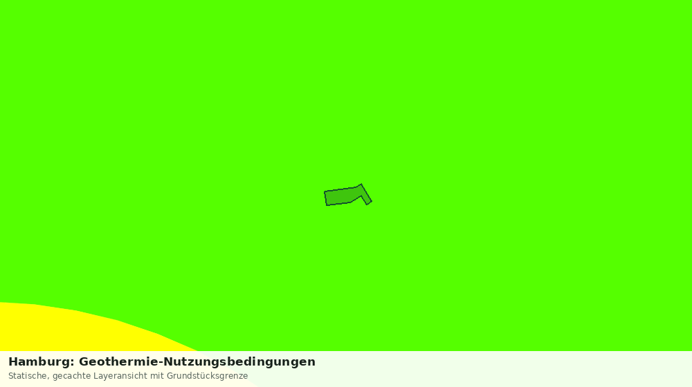 Statische Kartenansicht: Hamburg: Geothermie-Nutzungsbedingungen