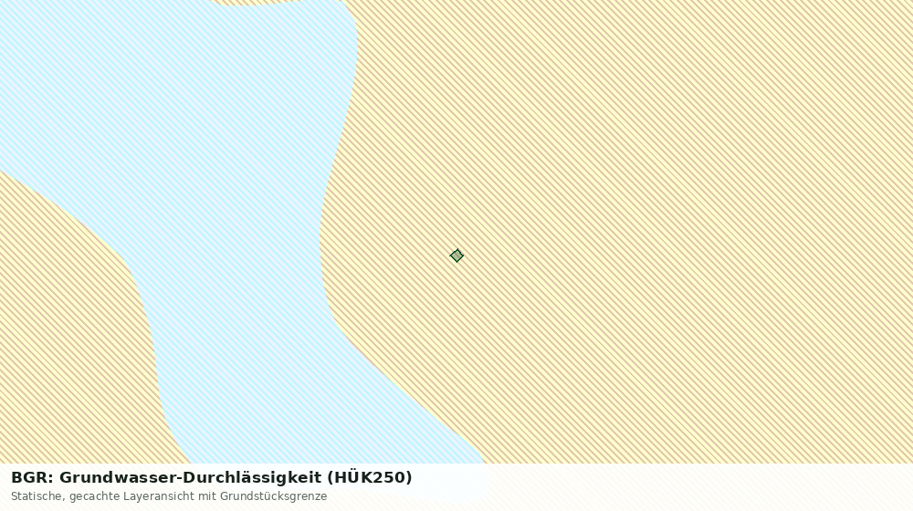 Statische Kartenansicht: BGR: Grundwasser-Durchlässigkeit (HÜK250)