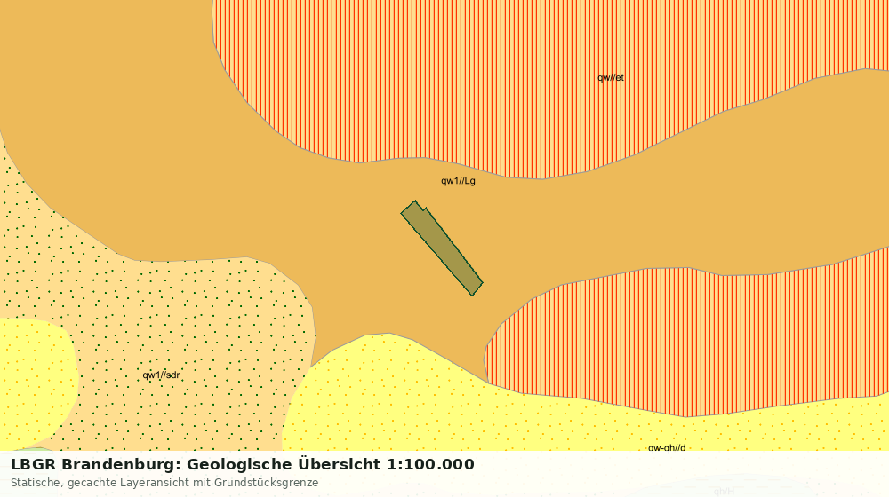 Statische Kartenansicht: LBGR Brandenburg: Geologische Übersicht 1:100.000