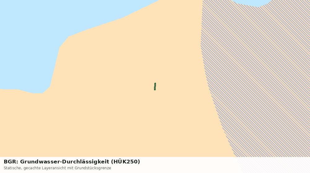 Statische Kartenansicht: BGR: Grundwasser-Durchlässigkeit (HÜK250)