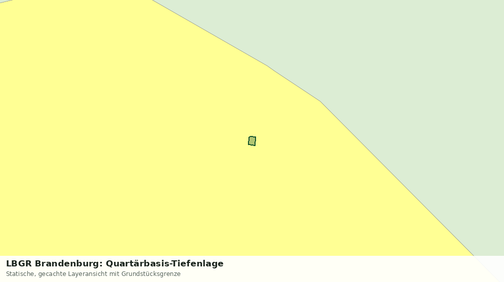 Statische Kartenansicht: LBGR Brandenburg: Quartärbasis-Tiefenlage