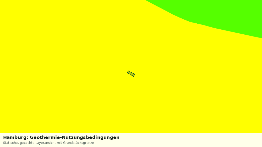 Statische Kartenansicht: Hamburg: Geothermie-Nutzungsbedingungen