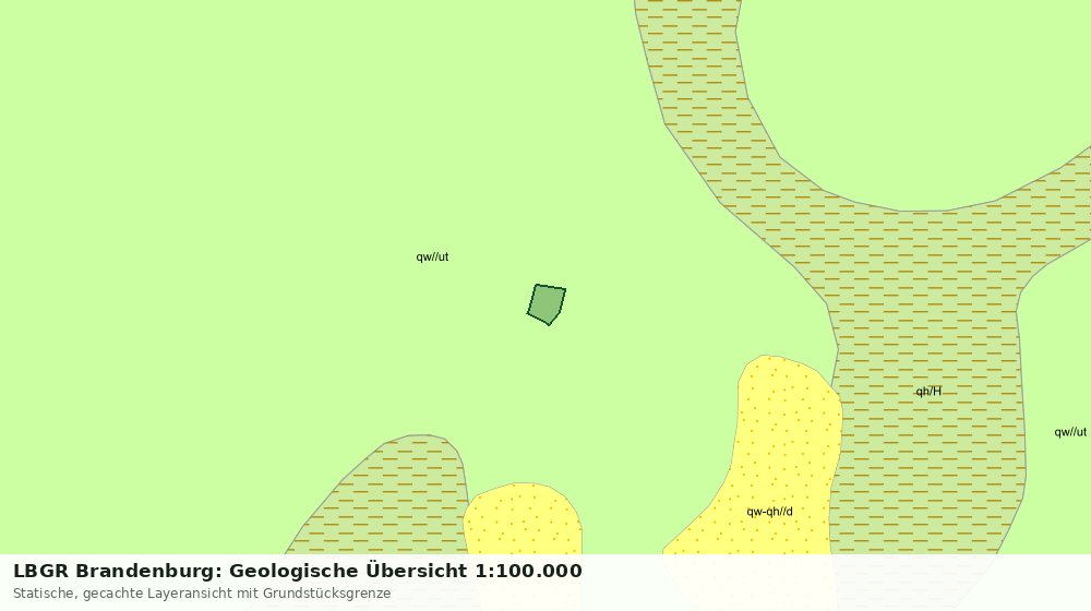 Statische Kartenansicht: LBGR Brandenburg: Geologische Übersicht 1:100.000