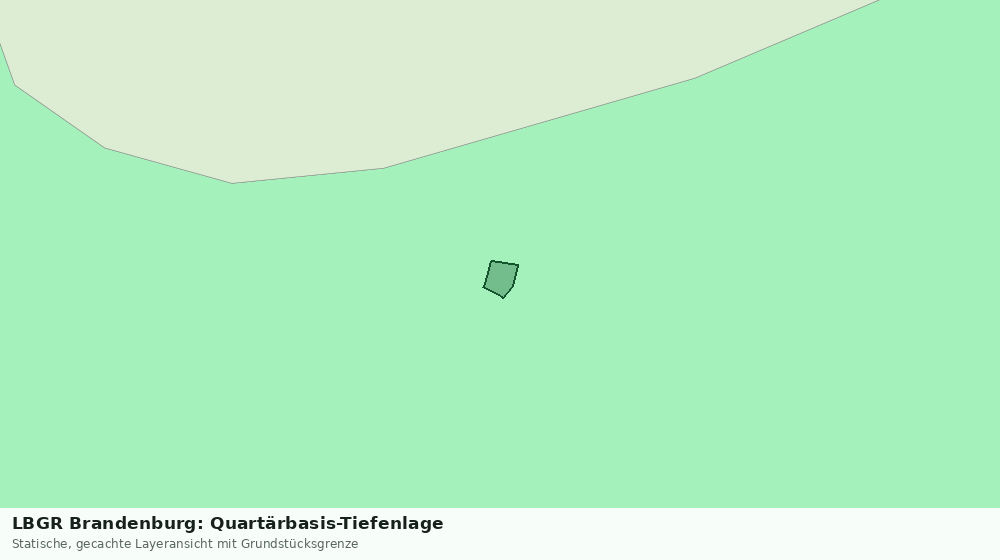 Statische Kartenansicht: LBGR Brandenburg: Quartärbasis-Tiefenlage