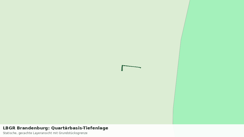 Statische Kartenansicht: LBGR Brandenburg: Quartärbasis-Tiefenlage