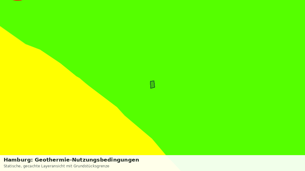 Statische Kartenansicht: Hamburg: Geothermie-Nutzungsbedingungen