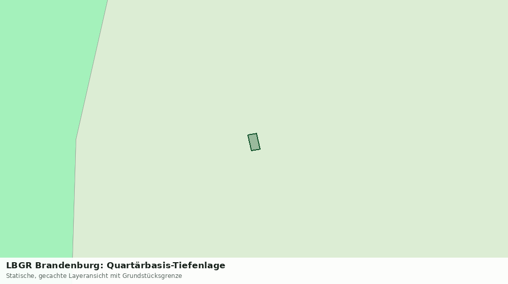Statische Kartenansicht: LBGR Brandenburg: Quartärbasis-Tiefenlage