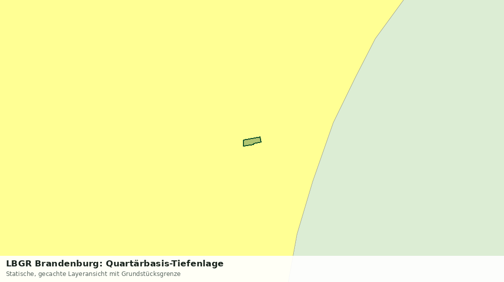 Statische Kartenansicht: LBGR Brandenburg: Quartärbasis-Tiefenlage