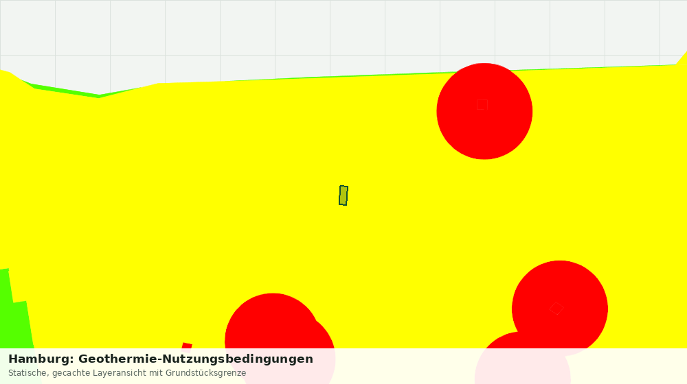 Statische Kartenansicht: Hamburg: Geothermie-Nutzungsbedingungen