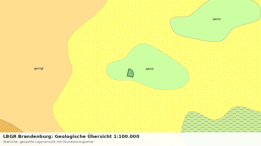 Statische Kartenansicht: LBGR Brandenburg: Geologische Übersicht 1:100.000