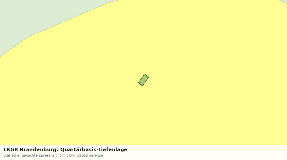 Statische Kartenansicht: LBGR Brandenburg: Quartärbasis-Tiefenlage