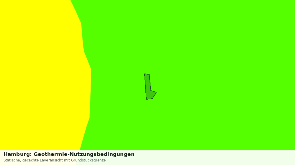 Statische Kartenansicht: Hamburg: Geothermie-Nutzungsbedingungen