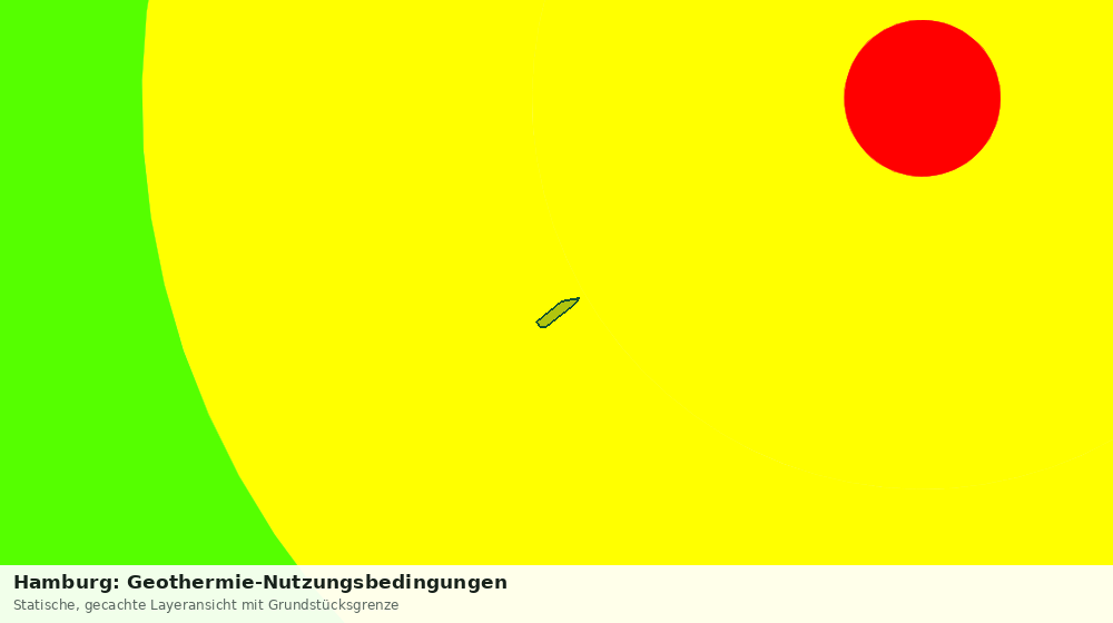 Statische Kartenansicht: Hamburg: Geothermie-Nutzungsbedingungen
